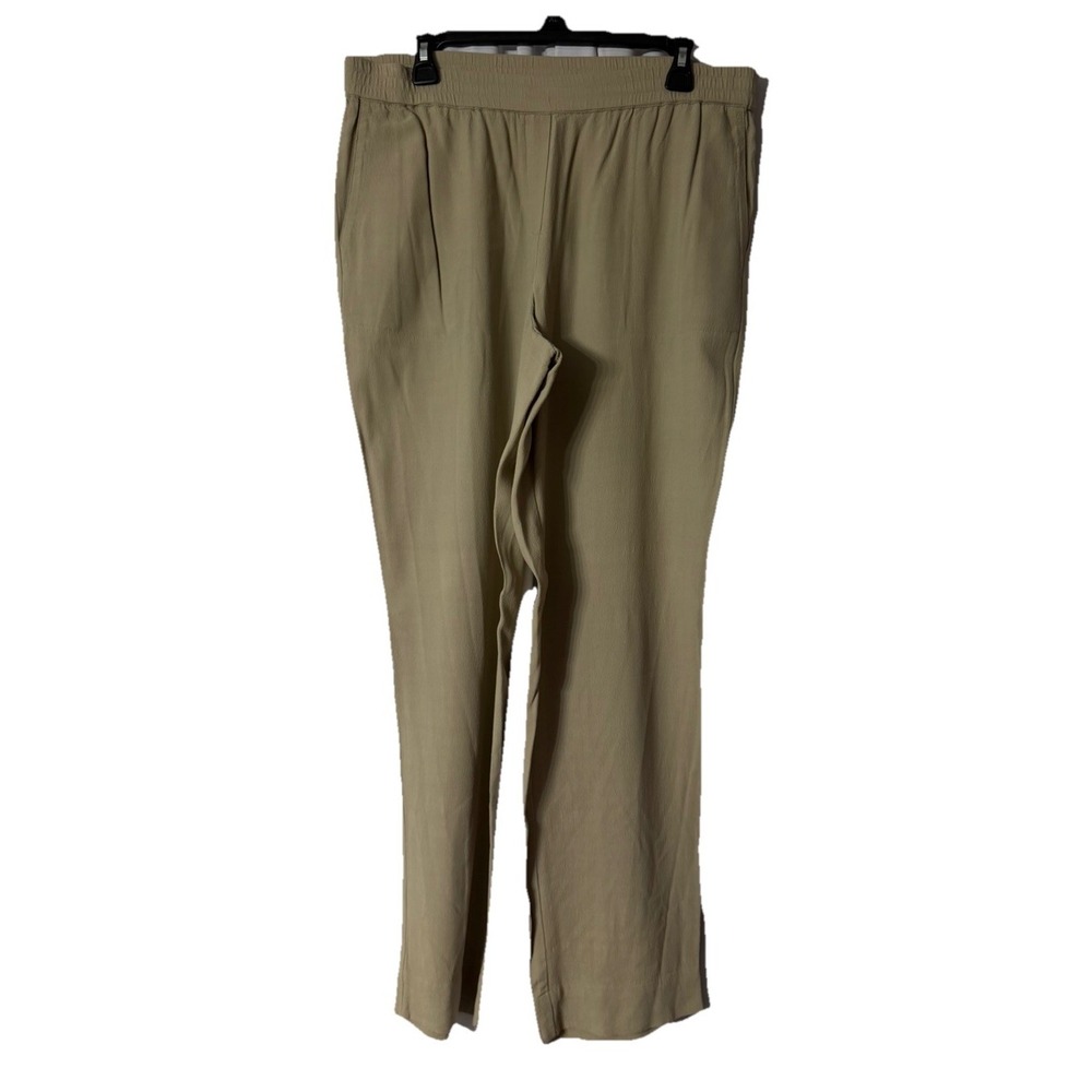 NWT J. Jill Womens Khaki Pull On Stretch Elastic Waist Casual Pants Size‎ Medium